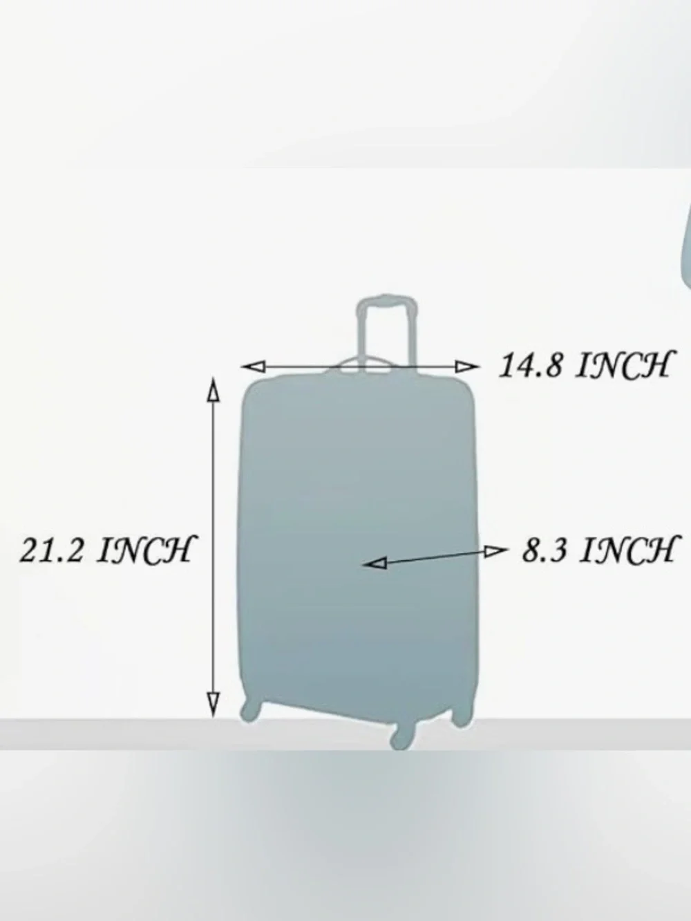 All aluminum carry on - zipperless with 360 wheels - 20 inch